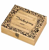 Zestawy do wina - Elektryczny korkociąg zestaw do wina w skrzynce z nadrukiem dla - miniaturka - grafika 1