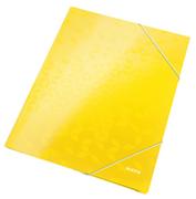 Teczki i skoroszyty - Leitz Teczka wow kartonowa z gumką żółty ES3985 - miniaturka - grafika 1