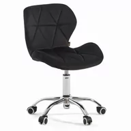 Krzesła - Krzesło obrotowe czarne ART118S / welur #66 - miniaturka - grafika 1