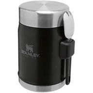 Termosy - Stanley CLASSIC TERMOS OBIADOWY ZE SZTUĆCEM 400 ML CZARNY STAL NIERDZEWNA TWORZYWO SZTUCZNE 10-09382-005 - miniaturka - grafika 1