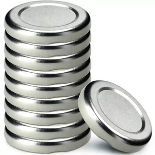 Metalowe wieczka do słoików i butelek Falla 10 szt. 43mm srebrne - Pojemniki kuchenne Metalowe wieczka do słoików i butelek Falla 10 szt. 43mm srebrne - Pojemniki kuchenne - miniaturka - grafika 1
