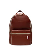 Plecaki - Tommy Hilfiger Plecak Premium Leather Backpack AM0AM08453 Brązowy - miniaturka - grafika 1