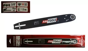 AWTOOLS Prowadnica do piły AWTOOLS, 35 cm - Akcesoria do elektronarzędzi - miniaturka - grafika 1