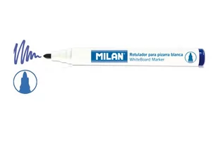 Milan Milan, markery do tablic, niebieskie, 12 sztuk - Markery do tablic - miniaturka - grafika 1