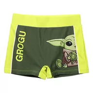 Kąpielówki dla chłopców - Swimwear The Mandalorian Bokserki dla dzieci, kolor zielony, rozmiar 12 lat - szybkoschnąca tkanina kąpielowa, elastyczna talia, nadruk Grogu - oryginalny produkt Zaprojektowany w Hiszpanii, Zielony - miniaturka - grafika 1