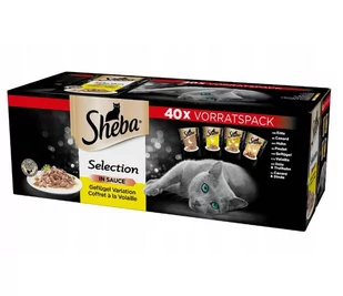 Sheba Selection Sos Drobiowe Smaki 40x85g mokra karma dla kotów 40x85 g - Mokra karma dla kotów - miniaturka - grafika 1