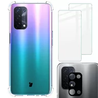 Etui i futerały do telefonów - Bizon Etui + 2x szkło + obiektyw Case Clear Oppo A74 5G / A54 5G przezroczyste BCCOPA745GCL - miniaturka - grafika 1