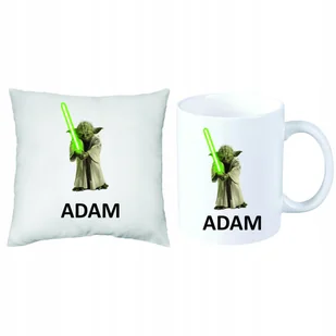 ZESTAW PREZENT PODUSZKA + KUBEK STAR WARS YODA - Gadżety dla niej i dla niego - miniaturka - grafika 1