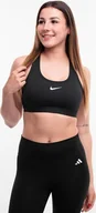 Bielizna sportowa damska - Nike Stanik sportowy Nike Swoosh Nesium Support czarny DX6821 010 XL - miniaturka - grafika 1