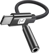 Adaptery i przejściówki - Adapter USB Techly Techly Adapter Słuchawkowy USB-C na Mini Jack 3.5mm z Układem DAC - miniaturka - grafika 1
