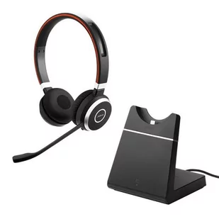 Jabra Evolve 65 MS Stereo czarne - Słuchawki - miniaturka - grafika 1