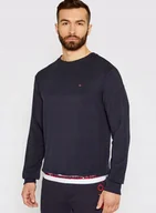 Bluzy męskie - TOMMY HILFIGER BLUZA MĘSKA GRANATOWA Z LOGO M JHB - miniaturka - grafika 1