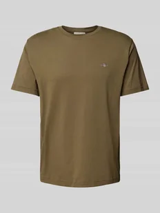 T-shirt z wyhaftowanym logo - Koszulki męskie - miniaturka - grafika 1