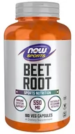 Witaminy i minerały dla sportowców - NOW Foods - Beet Root, Korzeń Buraka, 180 vkaps - miniaturka - grafika 1
