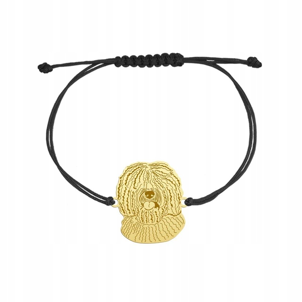 Bransoletka Złota 925 z psem Hiszpański Pies Dowodny Prezent GRAWER GRATIS