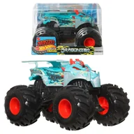 Samochody i pojazdy dla dzieci - Hot Wheels Monster Trucks Oversized Duży Pojazd Samochodzik 1:24 Dragonizer 3+ - miniaturka - grafika 1