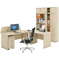 Biurka - B2B Partner Biurko proste, długość 1800 mm, brzoza CF-D0741,CD060 - miniaturka - grafika 1