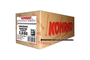 Gwóźdź skrętny 3.0x80 mm (2.5 kg) - Gwoździe - miniaturka - grafika 1