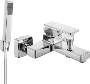 Mexen Cetus R77 bateria wannowa z zestawem prysznicowym, chrom - 74433R77-00 - Zestawy baterii łazienkowych - miniaturka - grafika 1