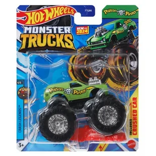 Hot Wheels: Monster Trucks samochodzik Poison Pinto - Samochody i pojazdy dla dzieci - miniaturka - grafika 1