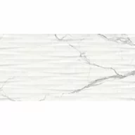 Płytki ceramiczne - Glazura Ginevra White Structure Glossy Rect 29,8X59,8 Cersanit - miniaturka - grafika 1