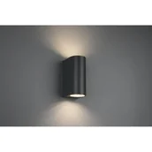 Lampy ogrodowe - Trio Roya 204260242 kinkiet zewnętrzny ogrodowy IP44 2x35W GU10 antracyt - miniaturka - grafika 1