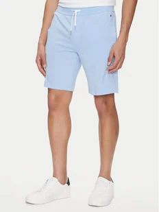 Tommy Hilfiger Szorty sportowe UM0UM03364 Błękitny Regular Fit - Spodenki damskie - miniaturka - grafika 1