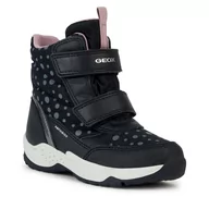 Buty dla dziewczynek - Śniegowce Geox J Sentiero Girl B Ab J36FVC 0MNNF C9244 S Black/Dk Silver - miniaturka - grafika 1