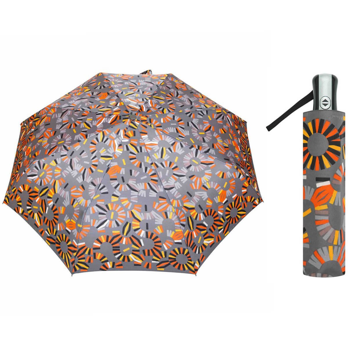 Automatyczna parasolka damska Carbon Steel polskiej marki Parasol, elegancka rączka