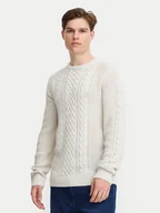 Swetry męskie - Blend Sweter 20717439 Écru Regular Fit - miniaturka - grafika 1