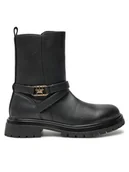 Botki damskie - Tommy Hilfiger Botki Boot T3A5-33574-1351 S Czarny - miniaturka - grafika 1