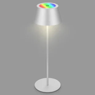 Briloner Lampa stołowa LED Kiki z akumulatorem RGBW, matowy chrom - Lampy stojące - miniaturka - grafika 1