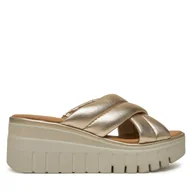 Klapki i japonki damskie - Klapki Tamaris 1-27210-44 Złoty - miniaturka - grafika 1