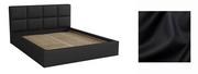 Łóżka - Łóżko Do Sypialni Z Pojemnikiem 180X200 - Alaska A31 - Czarny | Cayenne 1114 - miniaturka - grafika 1