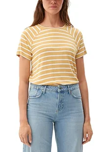 s.Oliver T-shirt damski, żółte paski, 38 - Koszulki i topy damskie - miniaturka - grafika 1