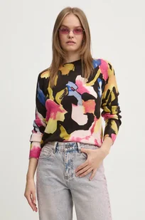 Desigual sweter ABBOTSFORD damski kolor czarny lekki 24WWJF49 - Swetry damskie - miniaturka - grafika 1