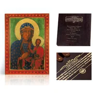 Ikony i obrazy sakralne - Ikona religijna Matka Boża Częstochowska Wędrująca - miniaturka - grafika 1