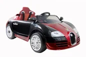 Pojazdy elektryczne dla dzieci - Super-Toys   ROADSTER Z RĄCZKĄ DO PCHANIA, LAKIEROWANY NOWOŚĆ/1188 JE-1188-CZERWONY - miniaturka - grafika 1