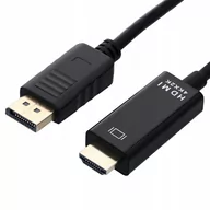 Kable komputerowe i do monitorów - Kabel Display Port do Hdmi 1,8M Dp DisplayPort 4K - miniaturka - grafika 1