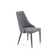 Krzesła - Krzesło Metalowe K-365 Czarny / Popiel Halmar - miniaturka - grafika 1