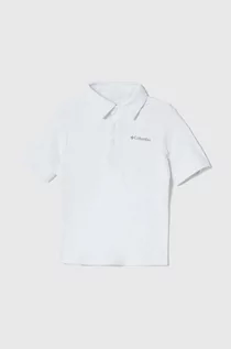 Koszulki dla chłopców - Columbia polo dziecięce Columbia Hike Polo kolor biały z nadrukiem - grafika 1