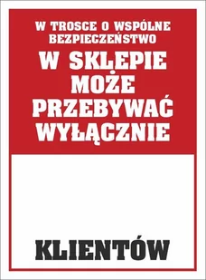 Naklejka 150X200 Liczba Klientów W Sklepie - Przybory szkolne - miniaturka - grafika 1