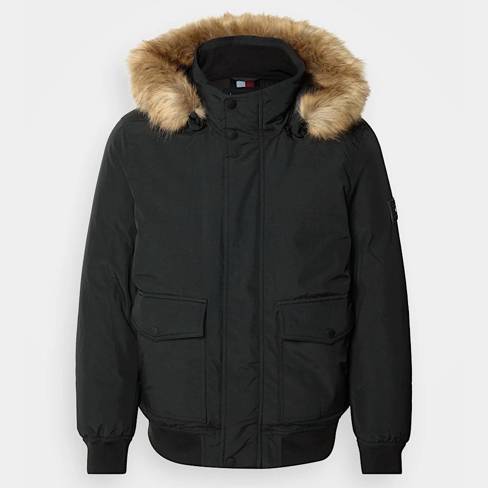 Zimowa kurtka Męska Puchowa Czarna Rockie Tommy Hilfiger