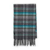 Apaszki i szaliki męskie - Męski szalik w kratę - miniaturka - grafika 1