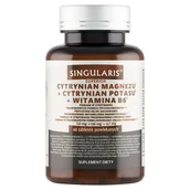 Stawy, mięśnie, kości - Singularis Superior Cytrynian Magnezu + Cytrynian Potasu + Witamina B6, suplement diety, 60 kapsulek Duży wybór produktów |  od 199.99zł | Szybka wysyłka do 2 dni roboczych! | 3651621 - miniaturka - grafika 1