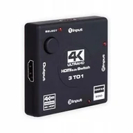 Kable - Switch 3X1 Hdmi 2.0 Przełącznik Rozdzielacz 4K60Hz - miniaturka - grafika 1