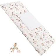 Śpiworki dla dzieci - Śpiworek do spania do Przedszkolaka z poduszką 70x140 cm Koniki - miniaturka - grafika 1