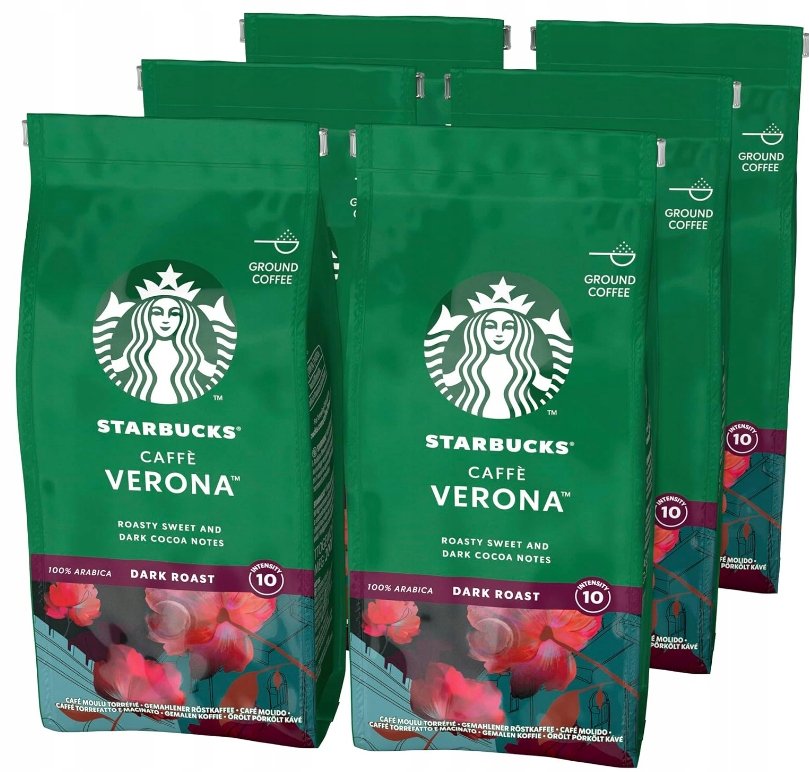 Kawa Mielona Starbucks Dark Verona 200 g Do Picia Parzenia Ekspresu Arabica