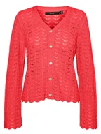 Swetry damskie - Vero Moda Kardigan w kolorze czerwonym - miniaturka - grafika 1