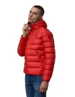 Kurtki męskie - Blauer Kurtki Krótkie Wyściełane Pióro Kurtka Mężczyźni, 552gb Czerwony Krew Int. Szary Żelazo, 3XL - miniaturka - grafika 1